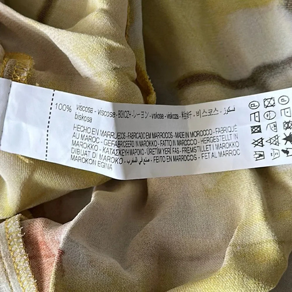 ZARA | Mustard | PRINTED MIDI DRESS - Picture 13 of 15